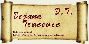 Dejana Trmčević vizit kartica